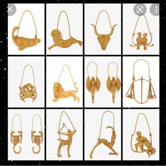 ISO GIVENCHY Zodiac Earrings in Scorpio or Taurus - Picture 2 of 3